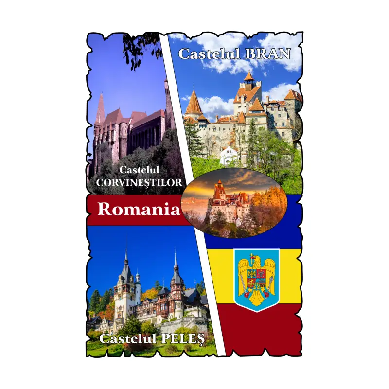 Mgs177-magnet frigider-romania-castele